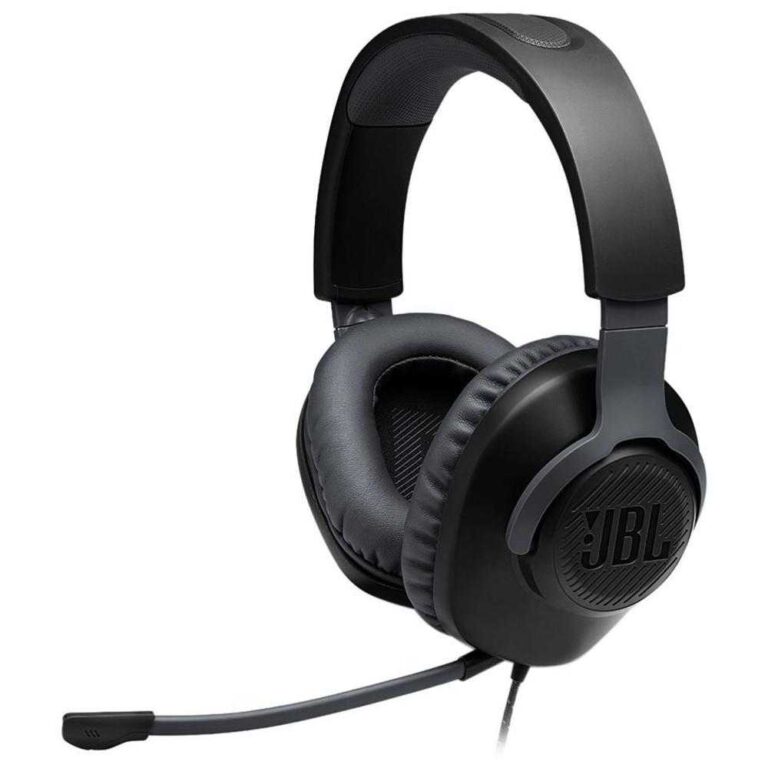 Casti Gaming cu microfon JBL Quantum 100, Alb