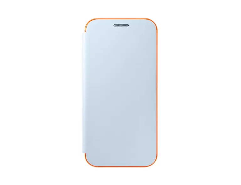 Husa Samsung Neon Flip Cover pentru Galaxy A3 2017 (A320) Albastru