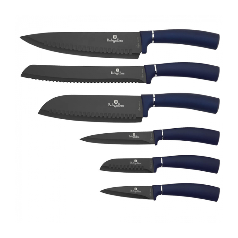 Set de cutite 6 piese Aquamarine Metalic Line Berlinger Haus BH 2514