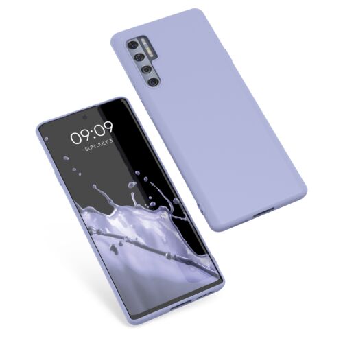 Husa Kwmobile pentru TCL 20 Pro 5G (2021), Silicon, Albastru, 55701.139 Husa Kwmobile pentru TCL 20 Pro 5G (2021), Silicon, Albastru, 55701.139