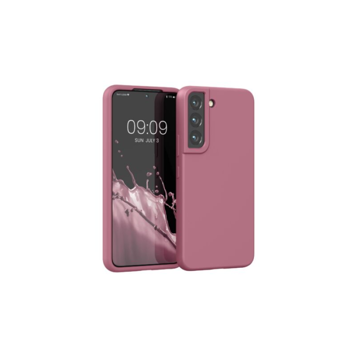 Husa Kwmobile pentru Samsung Galaxy S22, Silicon, Roz, 56756.167 Husa Kwmobile pentru Samsung Galaxy S22, Silicon, Roz, 56756.167