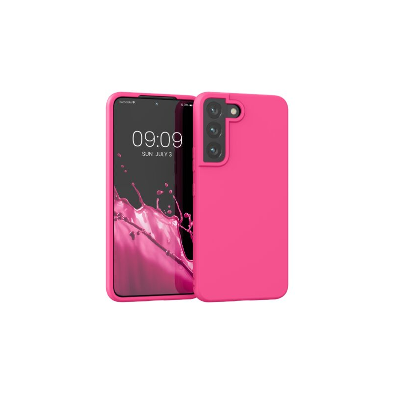 Husa Kwmobile pentru Samsung Galaxy S22, Silicon, Roz, 56758.77 Husa Kwmobile pentru Samsung Galaxy S22, Silicon, Roz, 56758.77