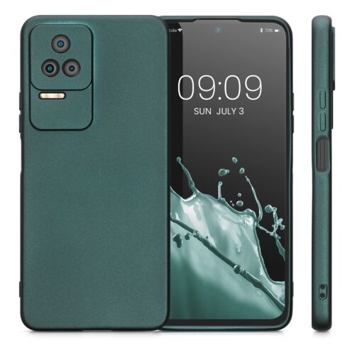 Husa Kwmobile pentru Xiaomi Poco F4, Silicon, Verde, 59238.14 Husa Kwmobile pentru Xiaomi Poco F4, Silicon, Verde, 59238.14