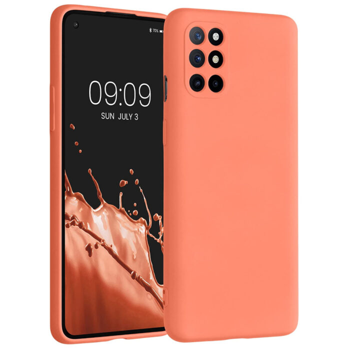 Husa Kwmobile pentru OnePlus 8T, Silicon, Portocaliu, 55350.203 Husa Kwmobile pentru OnePlus 8T, Silicon, Portocaliu, 55350.203