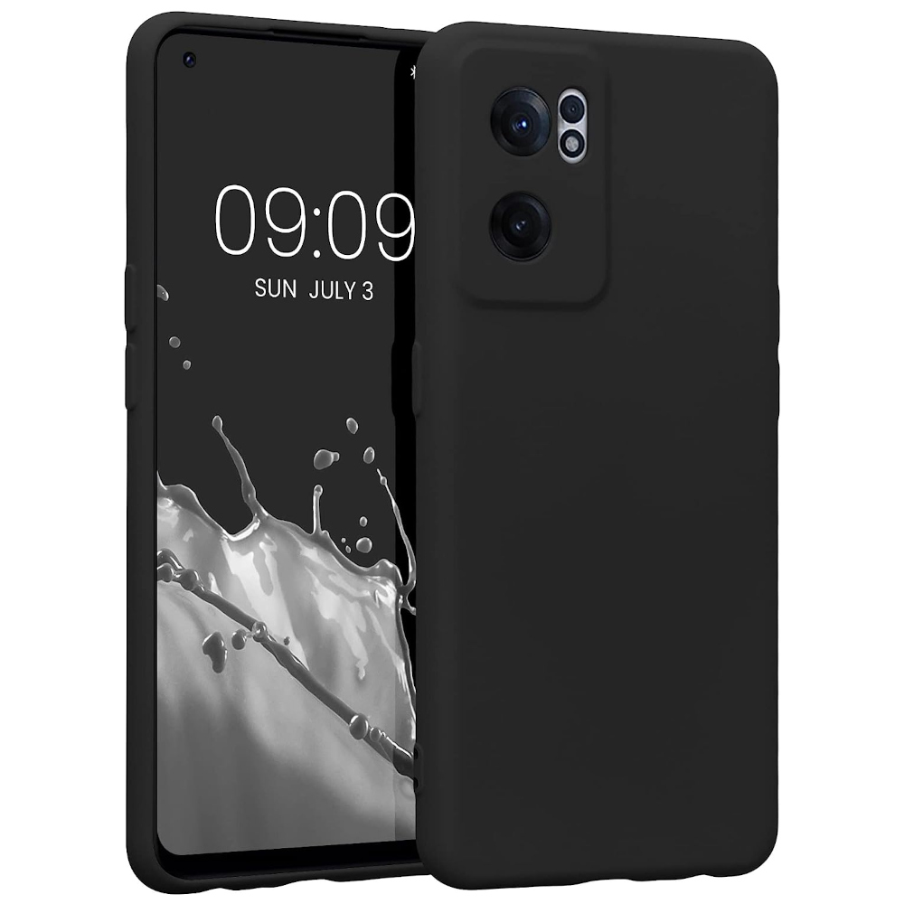 Husa Kwmobile pentru OnePlus Nord CE 2 5G, Silicon, Negru, 58117.47 Husa Kwmobile pentru OnePlus Nord CE 2 5G, Silicon, Negru, 58117.47