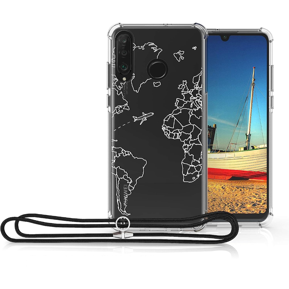 Husa pentru Huawei P30 Lite, Silicon, Alb, 48485.16 Husa pentru Huawei P30 Lite, Silicon, Alb, 48485.16