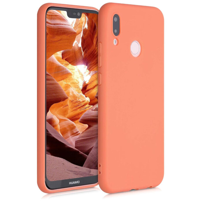 Husa pentru Huawei P20 Lite, Silicon, Portocaliu, 44358.203 Husa pentru Huawei P20 Lite, Silicon, Portocaliu, 44358.203