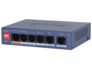 Switch PoE Dahua 6 porturi, 4 PoE 60W, cloud managed, VLAN, CS4006-4ET2GT-60 Switch PoE Dahua 6 porturi, 4 PoE 60W, cloud managed, VLAN, CS4006-4ET2GT-60