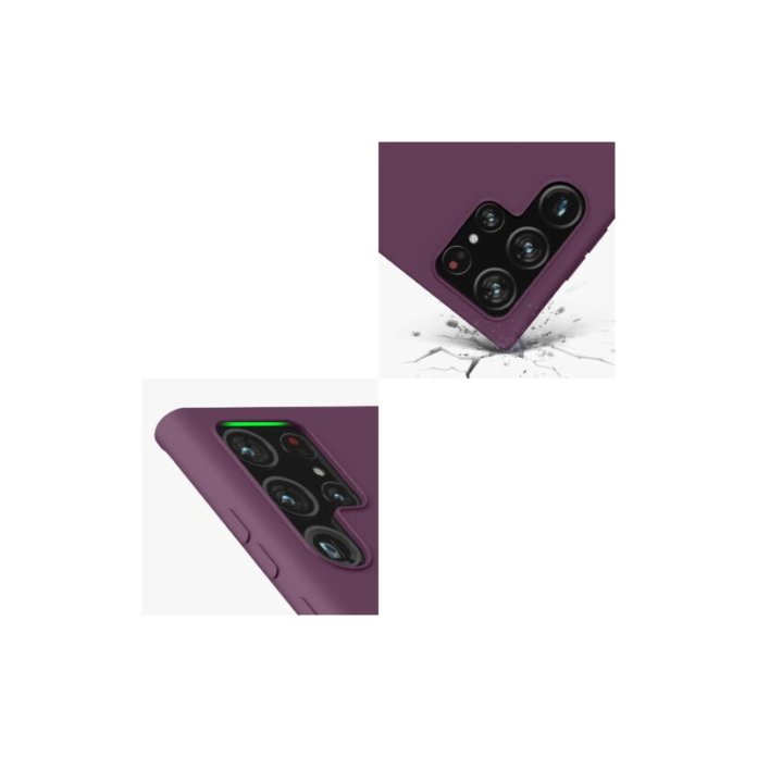 Husa Kwmobile pentru Samsung Galaxy S22 Ultra, Silicon, Violet, 57570.187 Husa Kwmobile pentru Samsung Galaxy S22 Ultra, Silicon, Violet, 57570.187
