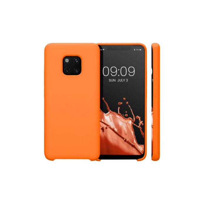 Husa Kwmobile pentru Huawei Mate 20 Pro, Silicon, Portocaliu, 52287.150 Husa Kwmobile pentru Huawei Mate 20 Pro, Silicon, Portocaliu, 52287.150