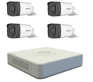 Kit sistem 4 camere supraveghere exterior 5MP TURBOHD HIKVISION 40 m IR DVR Hikvision H265 Kit sistem 4 camere supraveghere exterior 5MP TURBOHD HIKVISION 40 m IR DVR Hikvision H265