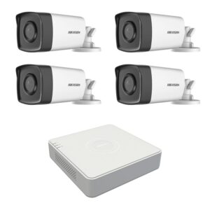 Kit 4 camere supraveghere exterior Hikvision 2MP 1080P 40m IR lentila 2.8mm 92 grade Kit 4 camere supraveghere exterior Hikvision 2MP 1080P 40m IR lentila 2.8mm 92 grade