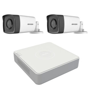 Sistem supraveghere video profesional de exterior 2 camere Hikvision Turbo HD 80m IR si 40m IR, DVR 4 canale Sistem supraveghere video profesional de exterior 2 camere Hikvision Turbo HD 80m IR si 40m IR, DVR 4 canale