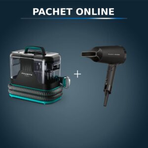 Pachet PROMO Aspirator tapiterie Rowenta Clean IT IN5020F0 & Uscator de par ROWENTA x Karl Lagerfeld Express Style CV184LF0 Pachet PROMO Aspirator tapiterie Rowenta Clean IT IN5020F0 & Uscator de par ROWENTA x Karl Lagerfeld Express Style CV184LF0