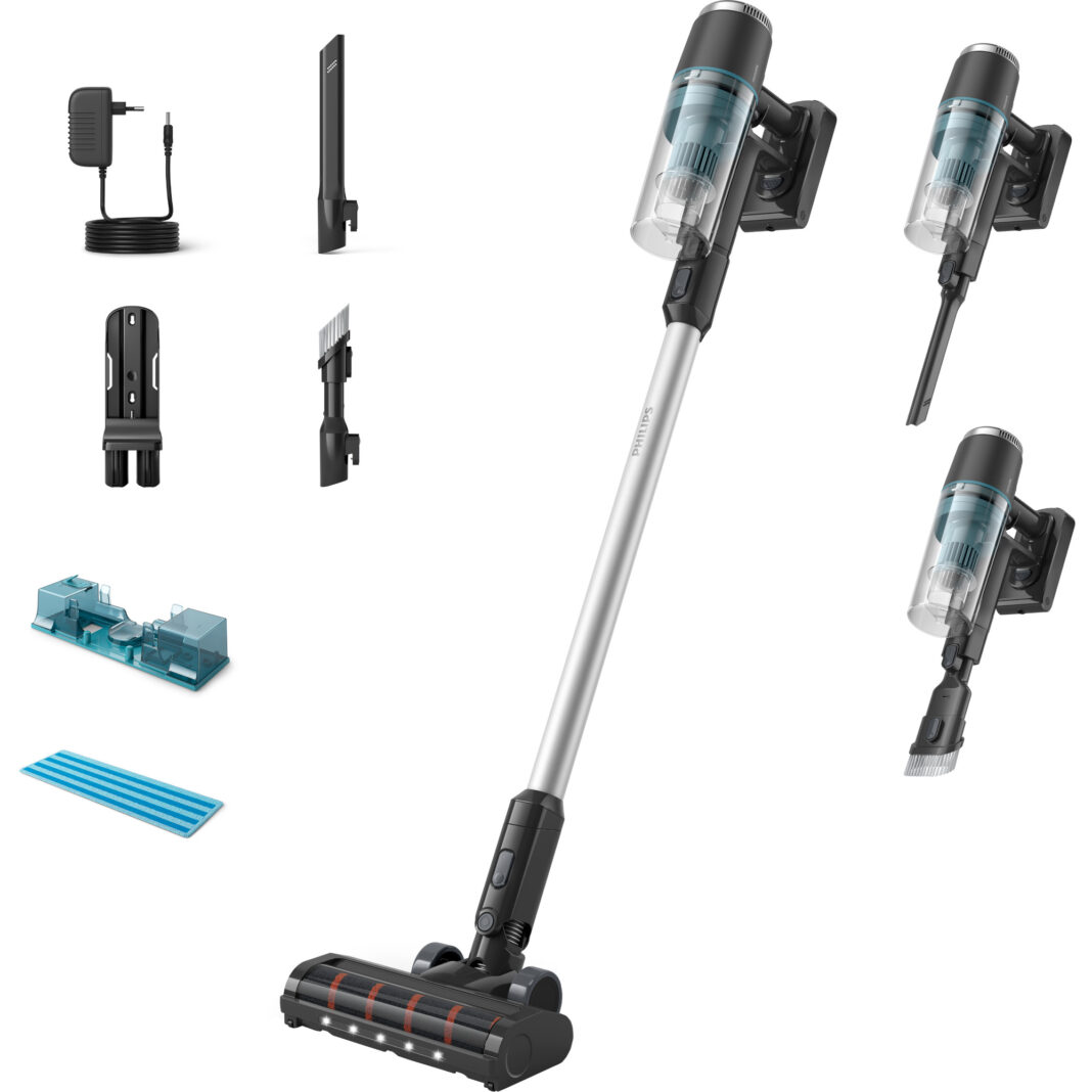 Aspirator vertical Philips Seria 3000 XC3131/01, 25.2 V, 60 minute, PowerCyclone 8, Misty Dawn Aspirator vertical Philips Seria 3000 XC3131/01, 25.2 V, 60 minute, PowerCyclone 8, Misty Dawn