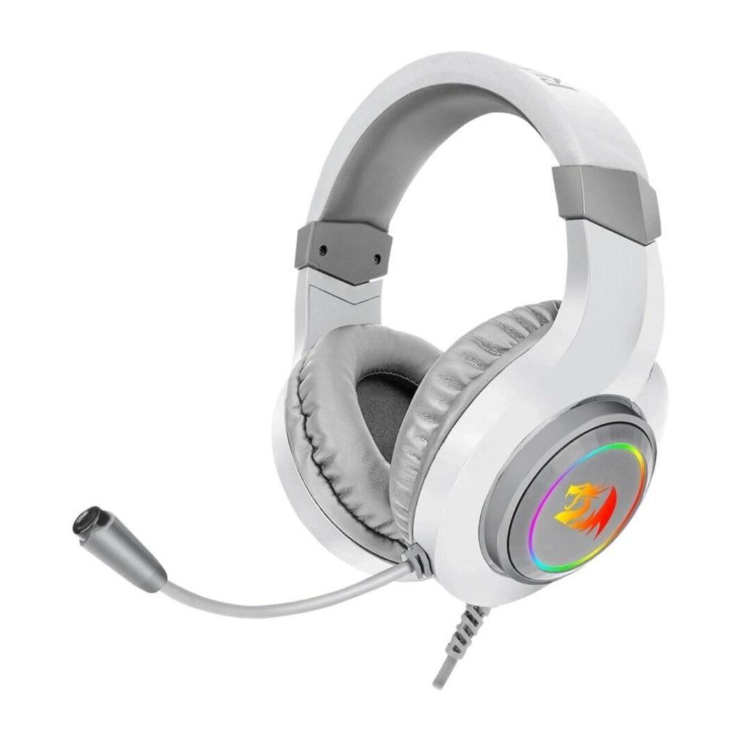 Casti Gaming Redragon Hylas, Iluminare RGB, Alb Casti Gaming Redragon Hylas, Iluminare RGB, Alb