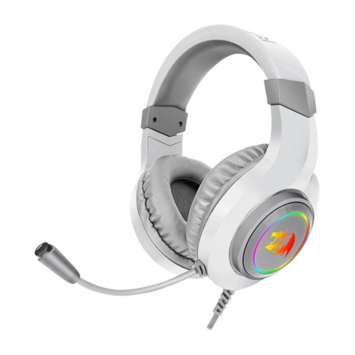 Casti Gaming Redragon Hylas, Iluminare RGB, Alb Casti Gaming Redragon Hylas, Iluminare RGB, Alb