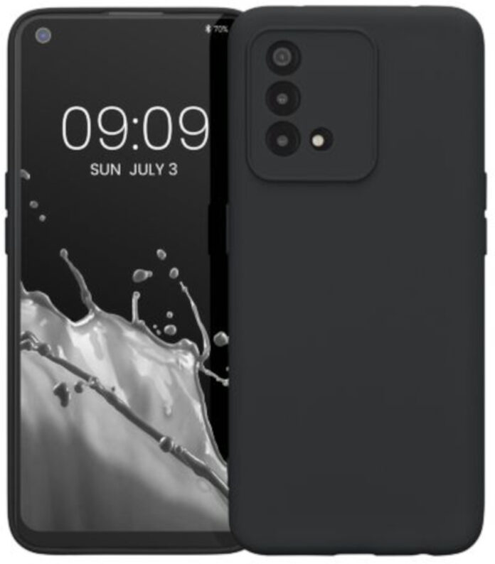 Husa Kwmobile pentru OPPO A74, Silicon, Negru, 58907.47 Husa Kwmobile pentru OPPO A74, Silicon, Negru, 58907.47