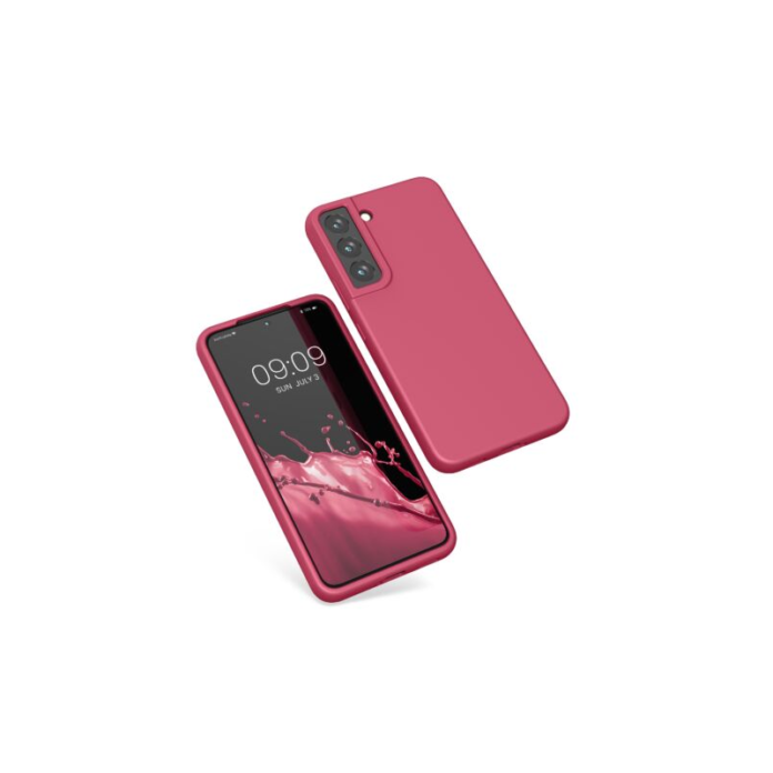 Husa Kwmobile pentru Samsung Galaxy S22, Silicon, Roz, 56756.238 Husa Kwmobile pentru Samsung Galaxy S22, Silicon, Roz, 56756.238