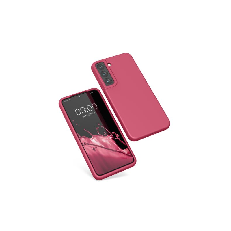 Husa Kwmobile pentru Samsung Galaxy S22, Silicon, Roz, 56756.238 Husa Kwmobile pentru Samsung Galaxy S22, Silicon, Roz, 56756.238