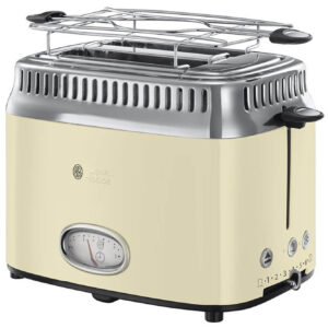 Prajitor de paine Russell Hobbs Retro Vintage Cream 21682-56, 1200 W, 2 felii, Crem Prajitor de paine Russell Hobbs Retro Vintage Cream 21682-56, 1200 W, 2 felii, Crem