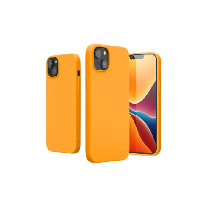 Husa Kwmobile pentru Apple iPhone 14 Plus, Silicon, Portocaliu, 59080.150 Husa Kwmobile pentru Apple iPhone 14 Plus, Silicon, Portocaliu, 59080.150