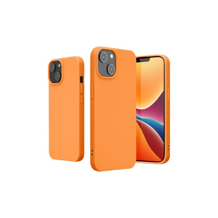 Husa Kwmobile pentru Apple iPhone 14, Silicon, Portocaliu, 59075.150 Husa Kwmobile pentru Apple iPhone 14, Silicon, Portocaliu, 59075.150