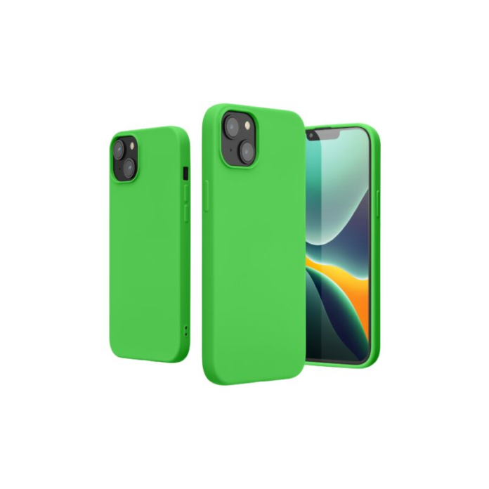 Husa Kwmobile pentru Apple iPhone 14 Plus, Silicon, Verde, 59080.159 Husa Kwmobile pentru Apple iPhone 14 Plus, Silicon, Verde, 59080.159