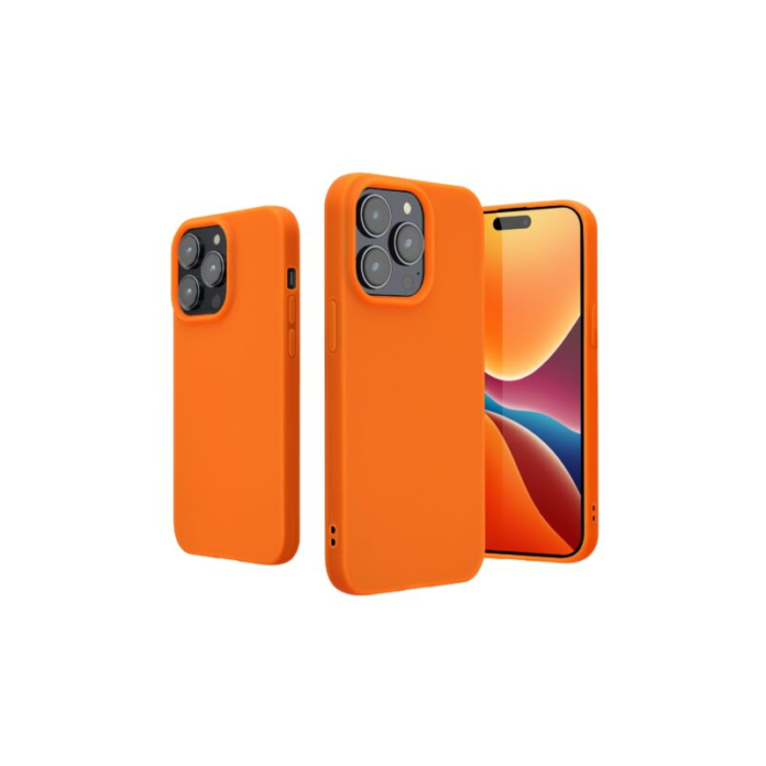 Husa Kwmobile pentru Apple iPhone 14 Pro, Silicon, Portocaliu, 59077.69 Husa Kwmobile pentru Apple iPhone 14 Pro, Silicon, Portocaliu, 59077.69