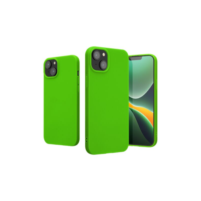 Husa Kwmobile pentru Apple iPhone 14 Plus, Silicon, Verde, 59076.44 Husa Kwmobile pentru Apple iPhone 14 Plus, Silicon, Verde, 59076.44