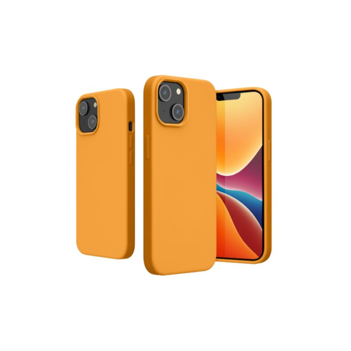 Husa Kwmobile pentru Apple iPhone 14, Silicon, Portocaliu, 59071.150 Husa Kwmobile pentru Apple iPhone 14, Silicon, Portocaliu, 59071.150