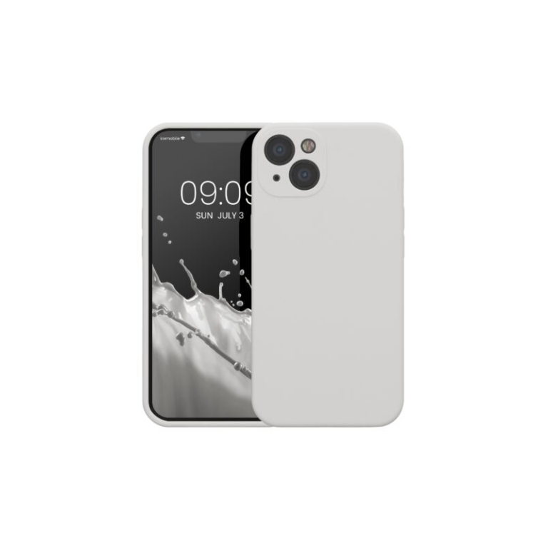 Husa Kwmobile pentru Apple iPhone 13, Silicon, Alb, 59359.02