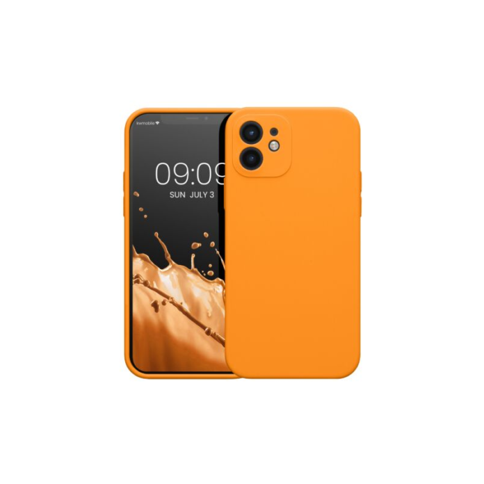 Husa Kwmobile pentru Apple iPhone 12/iPhone 12 Pro, Silicon, Portocaliu, 59351.150 Husa Kwmobile pentru Apple iPhone 12/iPhone 12 Pro, Silicon, Portocaliu, 59351.150