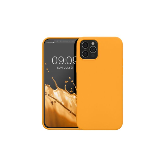 Husa Kwmobile pentru Apple iPhone 12/iPhone 12 Pro, Silicon, Portocaliu, 53844.150 Husa Kwmobile pentru Apple iPhone 12/iPhone 12 Pro, Silicon, Portocaliu, 53844.150