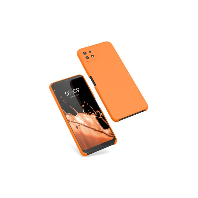 Husa Kwmobile pentru Samsung Galaxy A22 5G, Silicon, Portocaliu, 55489.150 Husa Kwmobile pentru Samsung Galaxy A22 5G, Silicon, Portocaliu, 55489.150
