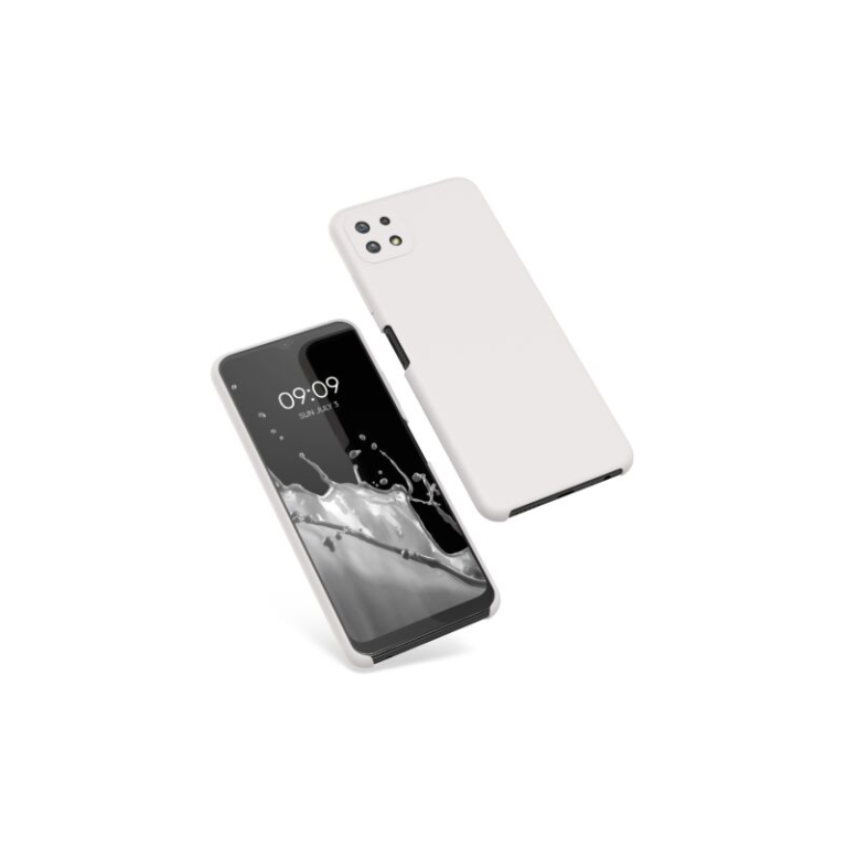 Husa Kwmobile pentru Samsung Galaxy A22 5G, Silicon, Alb, 55489.48