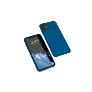 Husa Kwmobile pentru Apple iPhone 11, Silicon, Albastru, 49724.228 Husa Kwmobile pentru Apple iPhone 11, Silicon, Albastru, 49724.228
