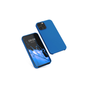 Husa Kwmobile pentru Apple iPhone 12 Pro Max, Silicon, Albastru, 52644.228 Husa Kwmobile pentru Apple iPhone 12 Pro Max, Silicon, Albastru, 52644.228