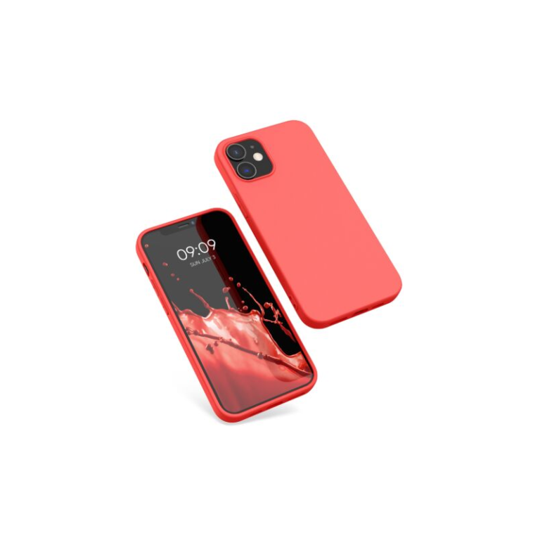 Husa Kwmobile pentru Apple iPhone 12/iPhone 12 Pro, Silicon, Coral, 53938.141