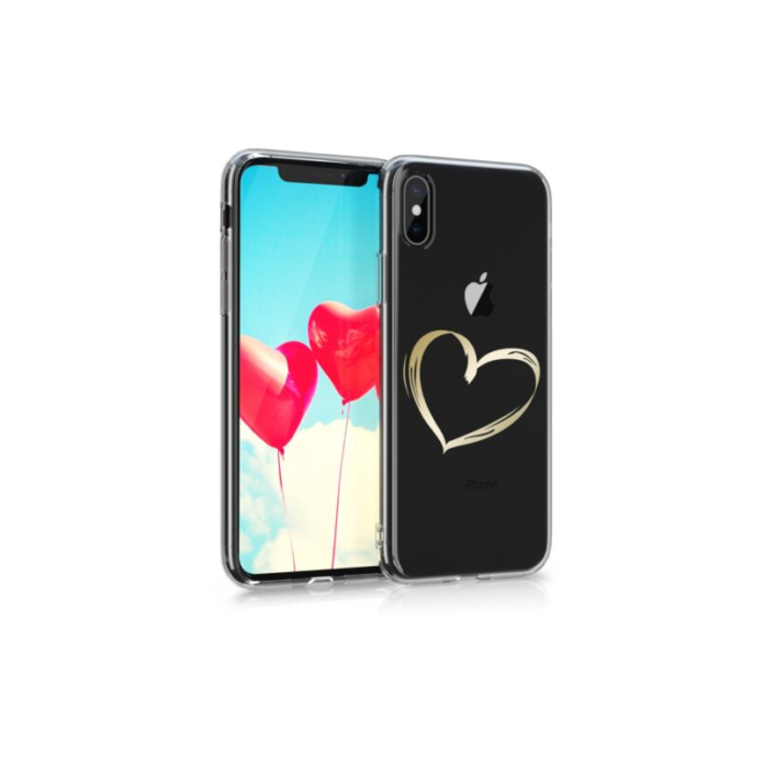 Husa pentru Apple iPhone X/iPhone XS, Silicon, Gold, 42505.17 Husa pentru Apple iPhone X/iPhone XS, Silicon, Gold, 42505.17