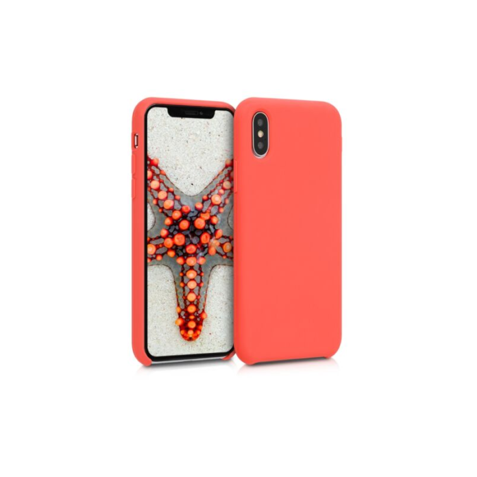 Husa pentru Apple iPhone X/iPhone XS, Silicon, Portocaliu, 46313.69 Husa pentru Apple iPhone X/iPhone XS, Silicon, Portocaliu, 46313.69
