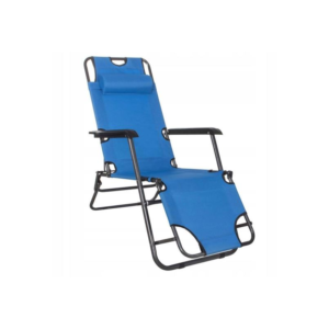 Sezlong pentru gradina, metalic, reglabil, albastru, 120x60x80 cm, Springos Sezlong pentru gradina, metalic, reglabil, albastru, 120x60x80 cm, Springos