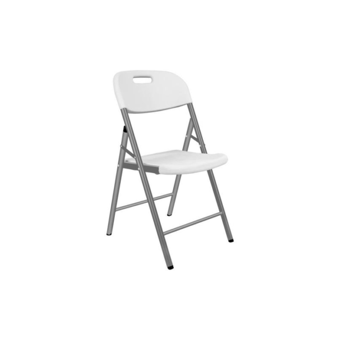 Scaun pliabil gradina, camping, pescuit, structura metalica, alb, max 120 kg, 57x46x83 cm, Vivid Scaun pliabil gradina, camping, pescuit, structura metalica, alb, max 120 kg, 57x46x83 cm, Vivid