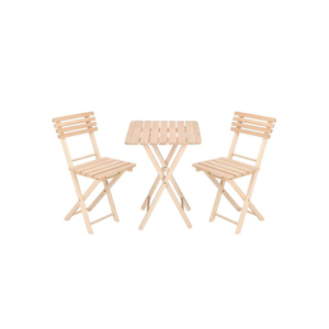 Set mobilier gradina, terasa, balcon, pliabil, lemn, 1 masa, 2 scaune, Springos Set mobilier gradina, terasa, balcon, pliabil, lemn, 1 masa, 2 scaune, Springos
