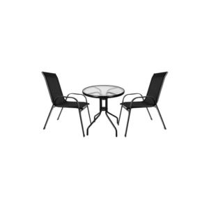 Set mobilier gradina/terasa/balcon, Gardlov, negru, 1 masa, 2 scaune Set mobilier gradina/terasa/balcon, Gardlov, negru, 1 masa, 2 scaune