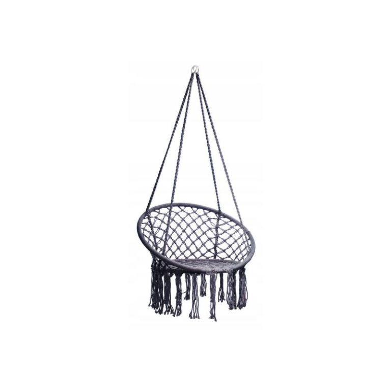 Hamac brazilian, tip scaun, antracit, max 120 kg, 120x80x60 cm