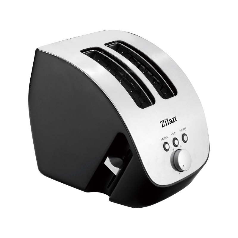 Prajitor de paine Zilan ZLN-2690, 1000 W, 6 nivele de rumenire, Negru/Inox Prajitor de paine Zilan ZLN-2690, 1000 W, 6 nivele de rumenire, Negru/Inox