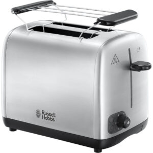 Prajitor de paine Russell Hobbs 24080-56, 1200 W, 2 felii, Argintiu Prajitor de paine Russell Hobbs 24080-56, 1200 W, 2 felii, Argintiu