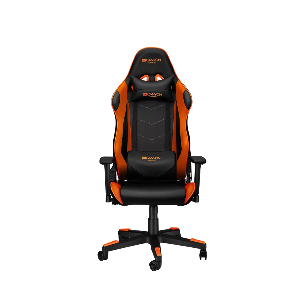 Scaun Gaming Canyon Deimos Negru/Portocaliu