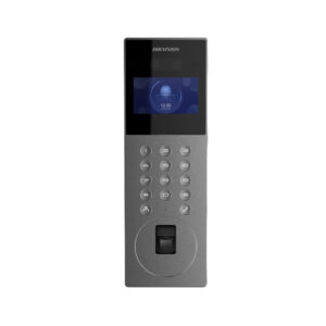 Videointerfon de exterior IP Hikvision DS-KD9203-FE6, ecran 4.3 inch, amprenta/facial/card MF, 10.000 utilizatori Videointerfon de exterior IP Hikvision DS-KD9203-FE6, ecran 4.3 inch, amprenta/facial/card MF, 10.000 utilizatori